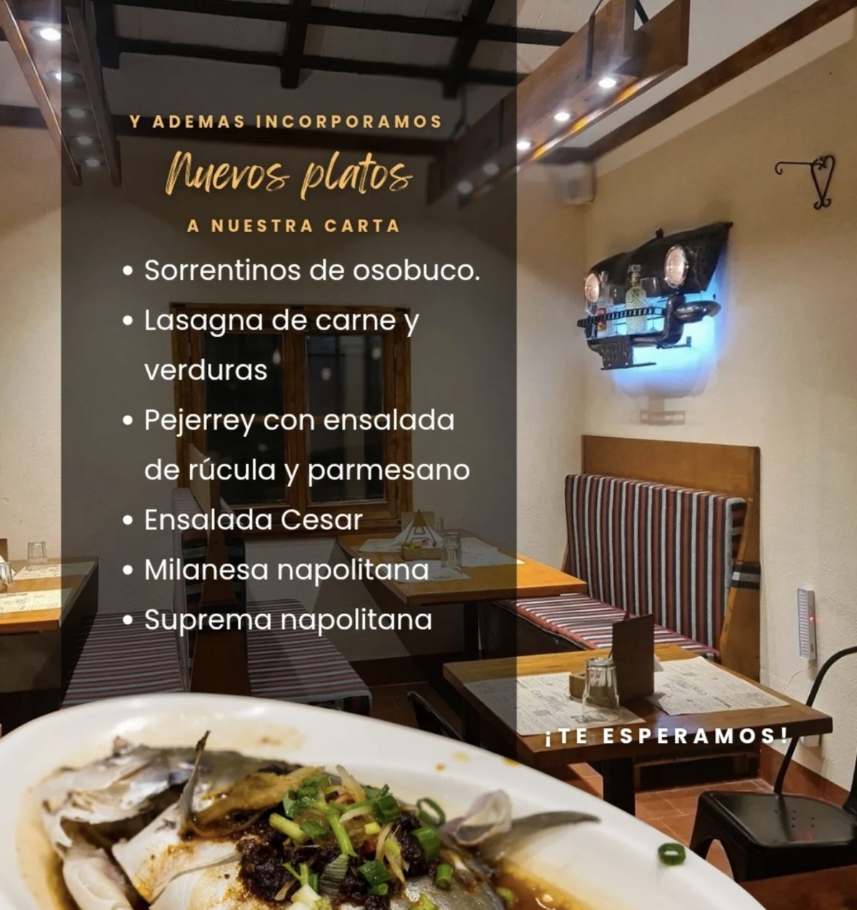 Plato de la cocina de Espacio Muíño